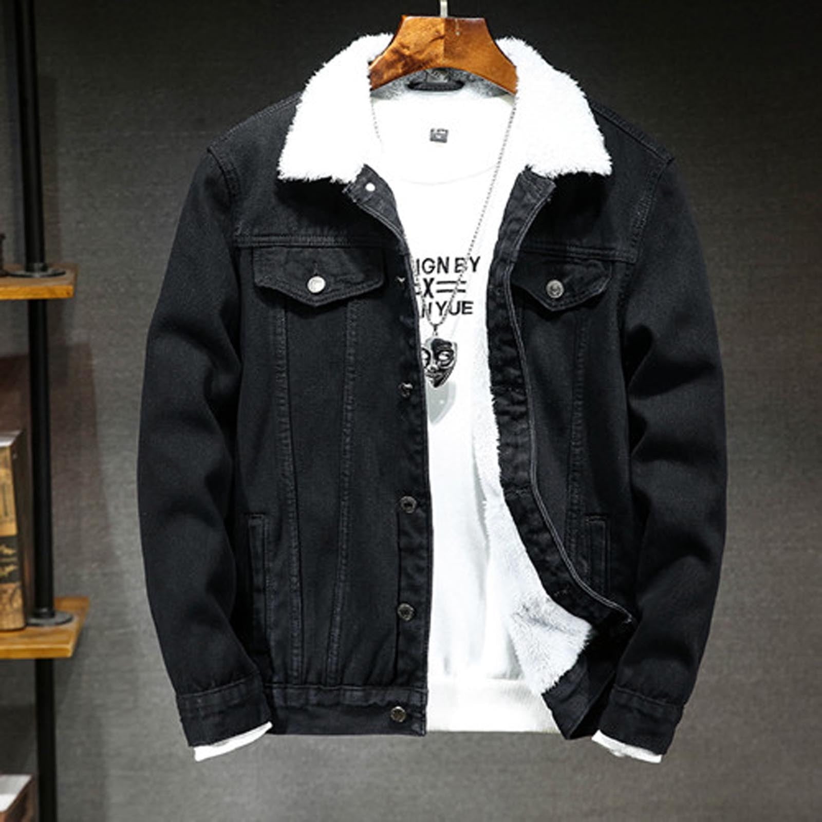 NOROZE Boy's Trucker Denim Jacket Detachable Sherpa Collar Washed Denim  Classic Western Style Jean Coat (5-6 Years, Black) : Amazon.co.uk: Fashion